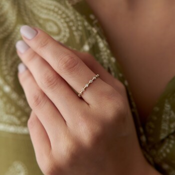 Sıra Taşlı Suar Yüzük - Ador