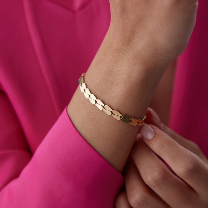 Sıra Ters Düz Damla Bileklik - 3