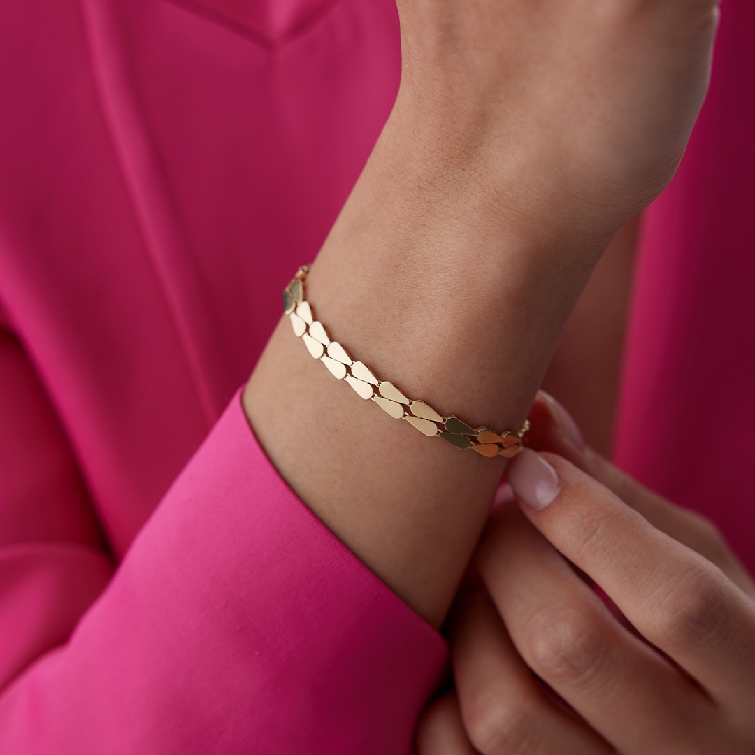 Sıra Ters Düz Damla Bileklik - 3