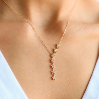 Sıra Yıldızlı Kolye - Rayna