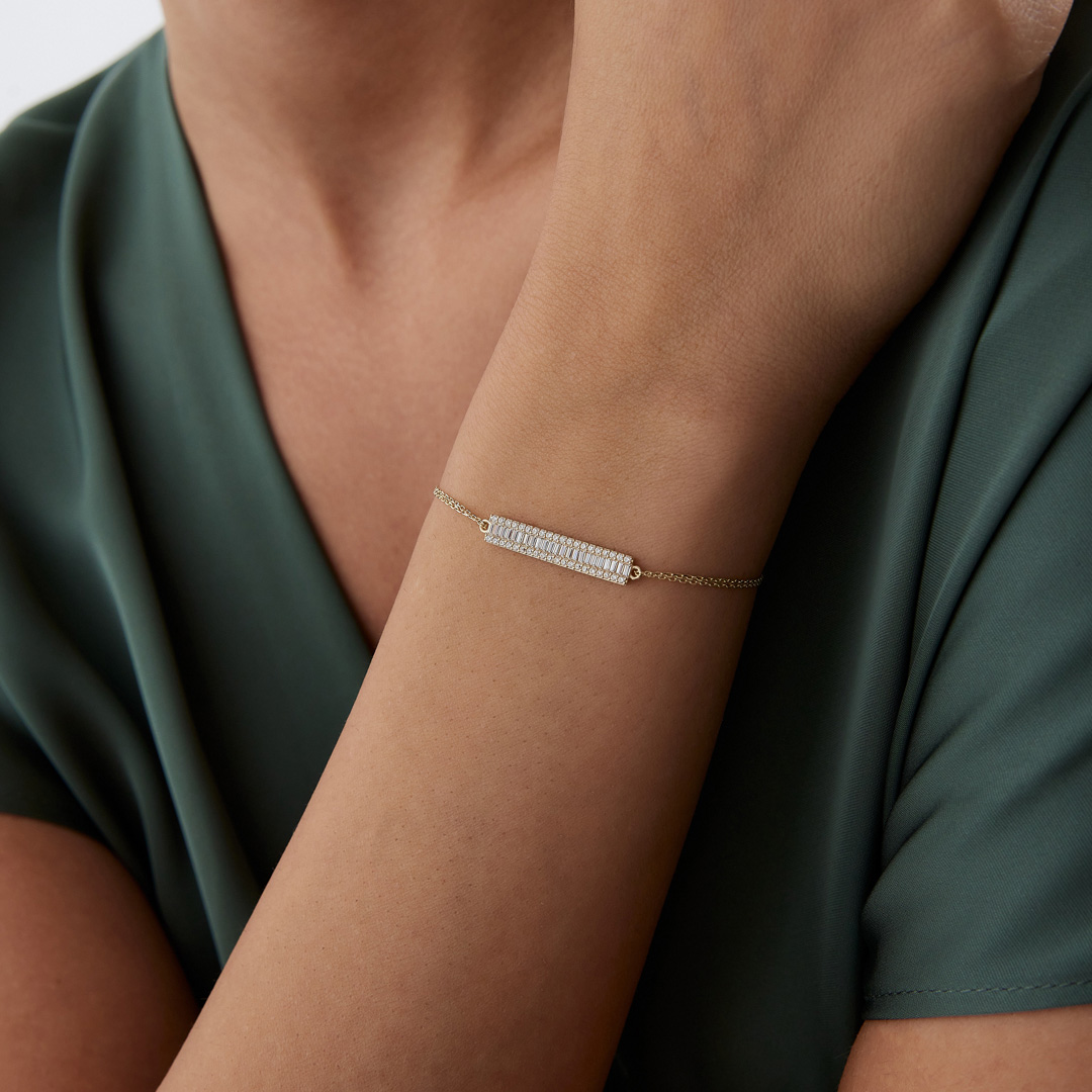 Sıralı Baget Plaka Bileklik - Özçelik (1)