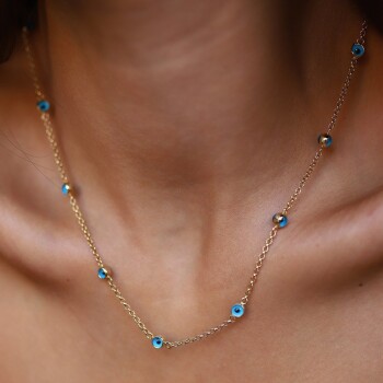 Sıralı Gözlü Kolye - Özçelik