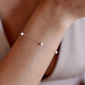 Sıralı İnci Bileklik - Ador