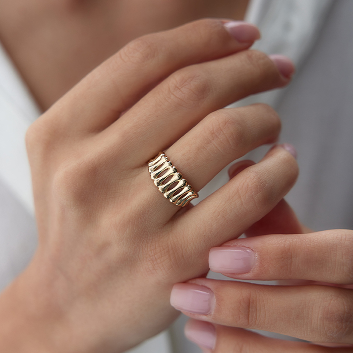 Sıralı Kemik Yüzük - Özer