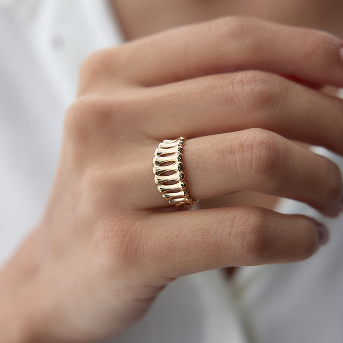 Sıralı Kemik Yüzük - Özer (1)