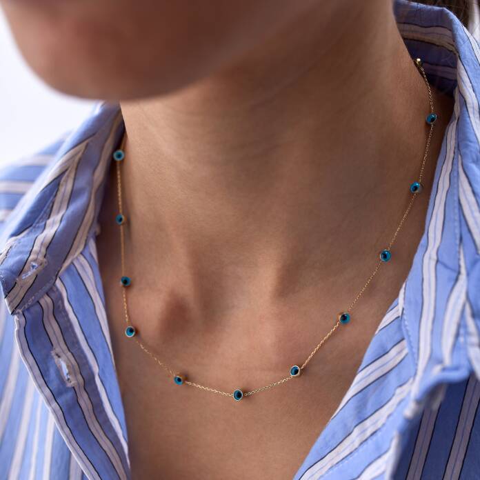 Sıralı Nazar Göz Kolye - 2