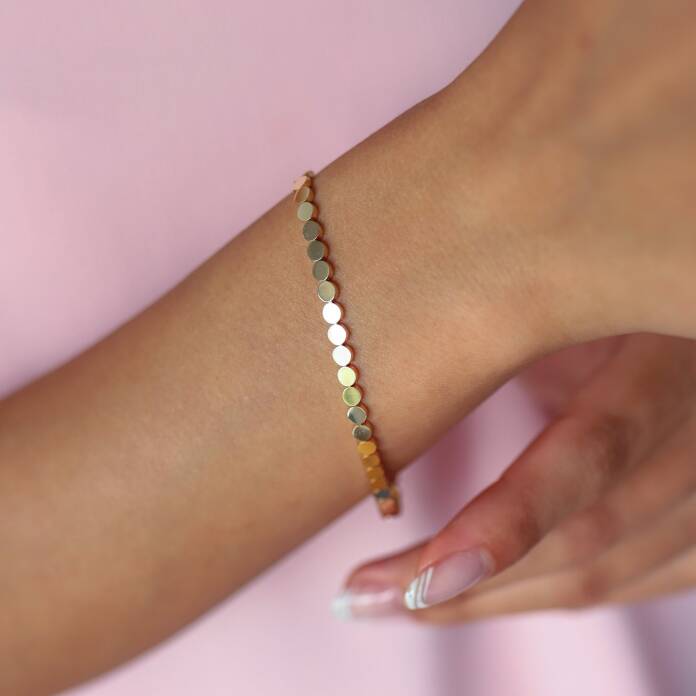 Sıralı Plaka Detay Bileklik - 1