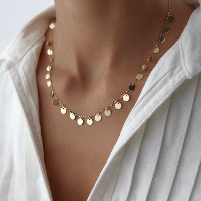 Sıralı Pul Forse Kolye - Melike (1)