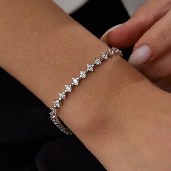 Sıralı Tektaş Bileklik - Dilmener