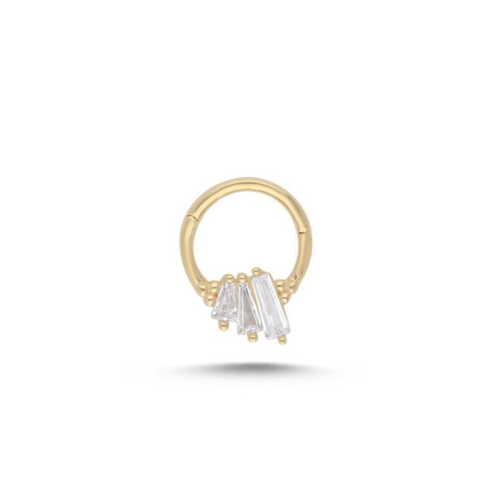 Sıralı Üç Trapez Helix Piercing - 1