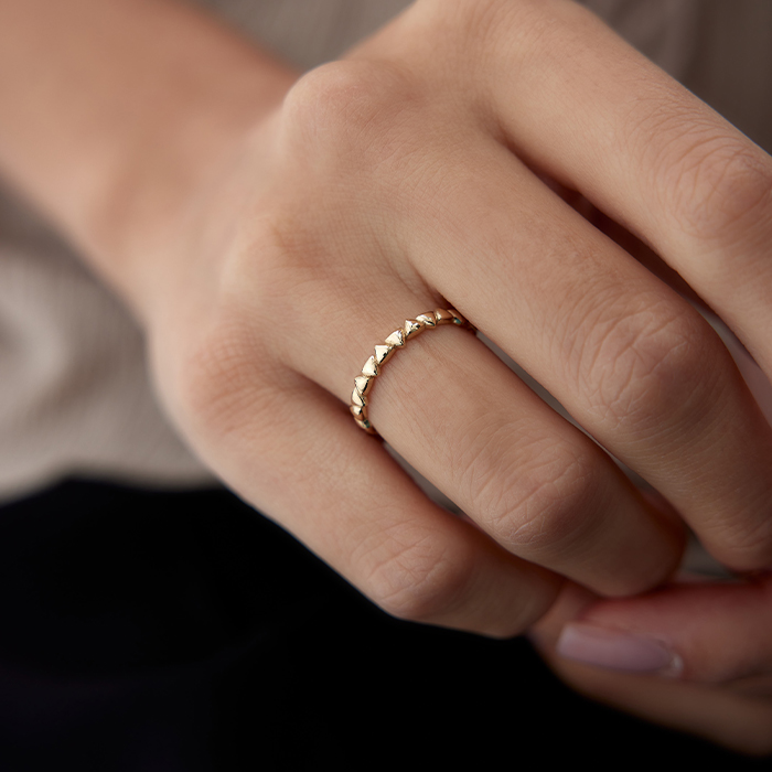 Sıralı Üçgen Yüzük - Nüans (1)