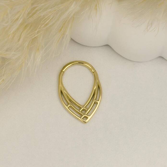Sivri Motifli Helix Piercing - 3