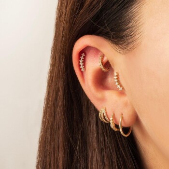 Sixth Curve Tragus Piercing - 2
