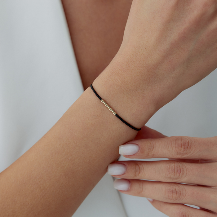 Siyah İpli Kalem Bileklik - Özkonak