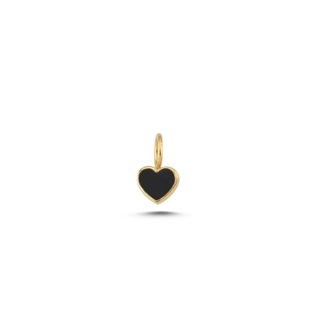 Siyah Kalp Charm - 1