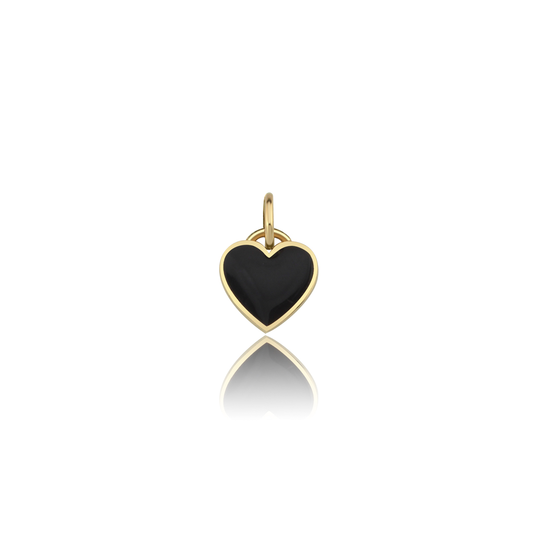Siyah Kalp Charm - 1