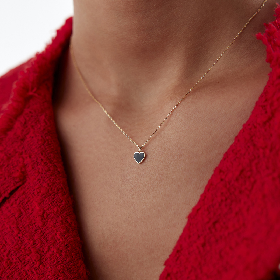 Siyah Kalp Kolye - 2