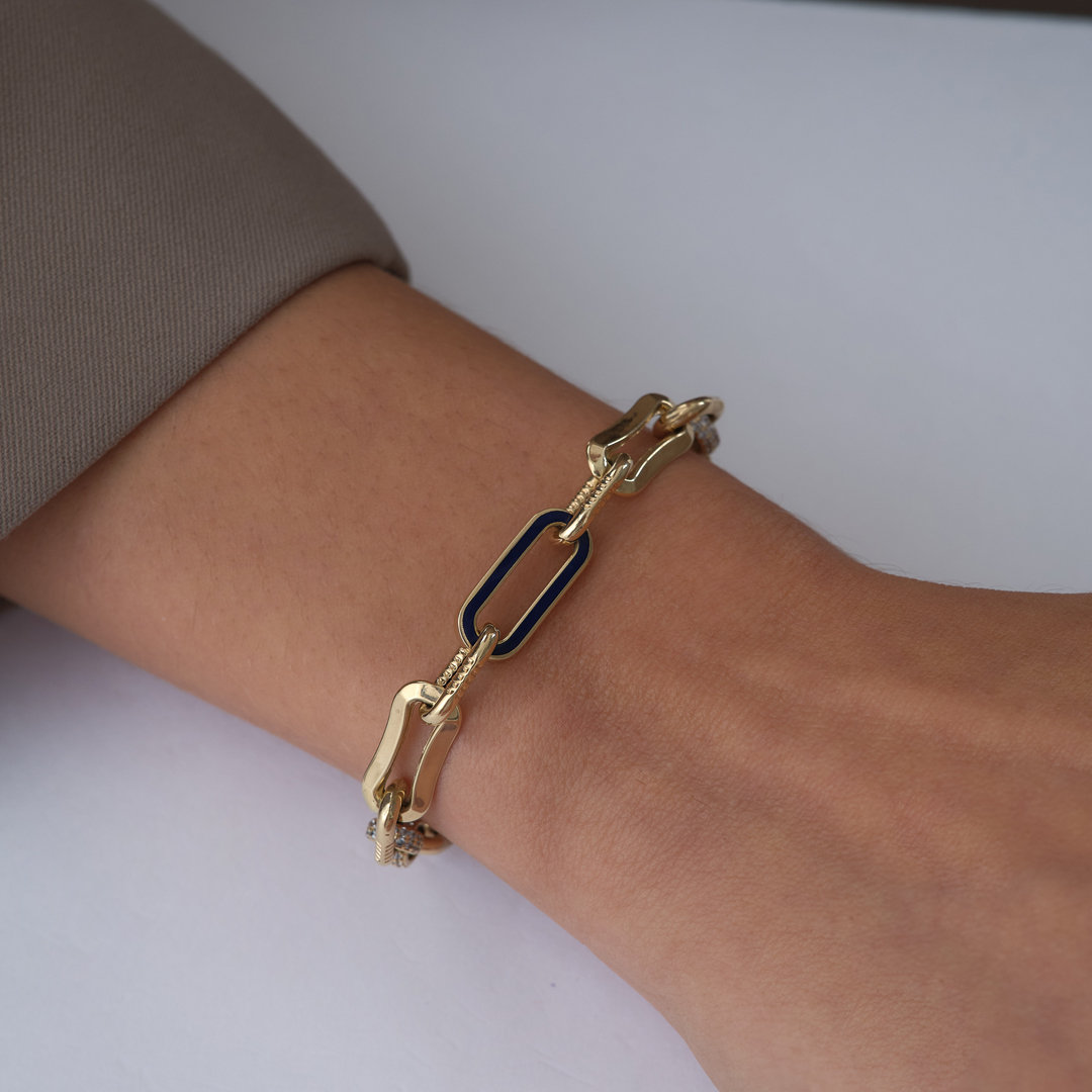 Siyah Mineli Ataç Bileklik - 1