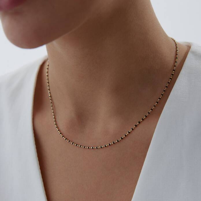 Siyah Mineli Golf Zincir - 2