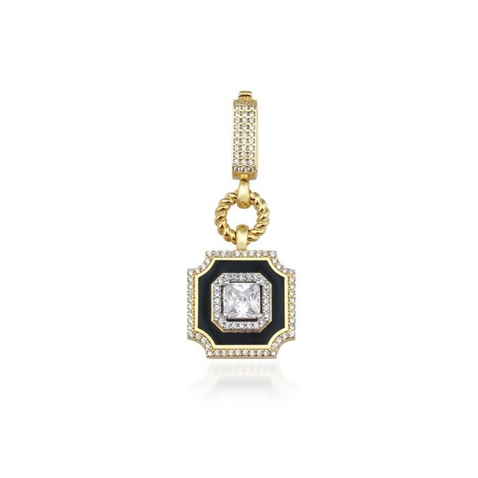 Siyah Mineli Tektaş Charm - 1