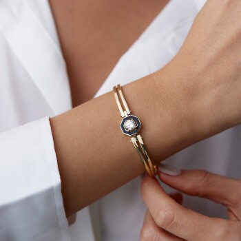 Siyah Mineli Tektaş Kelepçe - Geçen