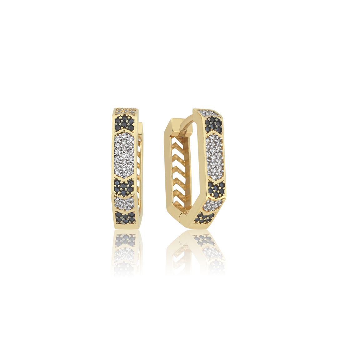 Siyah Taşlı Küpe - 1