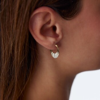 Slim Çark Halka Küpe - Reha