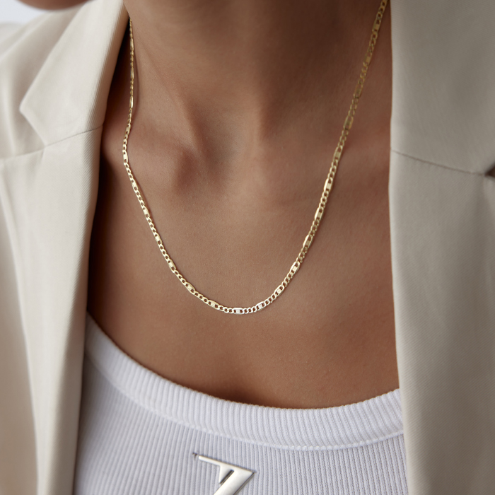 Slim Line Figaro Zincir - Midas (1)