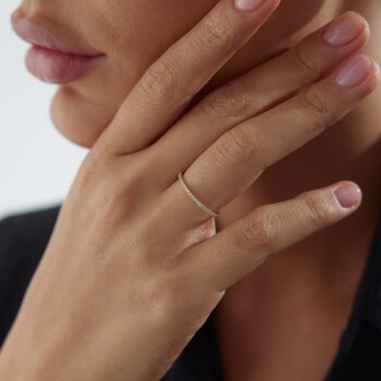 Slim Yarımtur Yüzük - Nüans (1)
