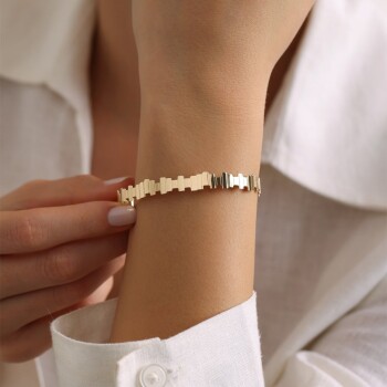 Slim Zigzag Kelepçe - Melike (1)