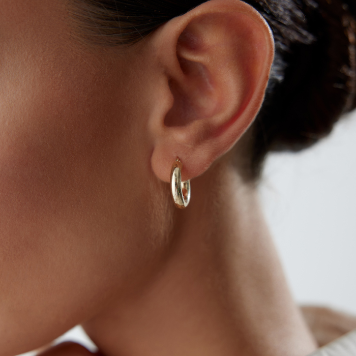 Small 4mm Bombe Halka Küpe - Tuana (1)