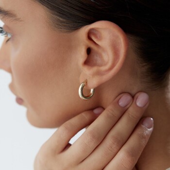 Small 4mm Bombe Halka Küpe - Tuana (1)