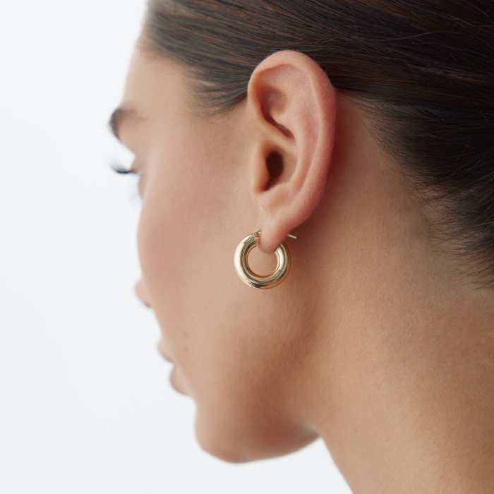 Small 5mm Bombe Halka Küpe - Tuana