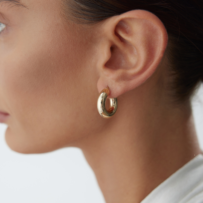 Small 6mm Bombe Halka Küpe - Tuana (1)