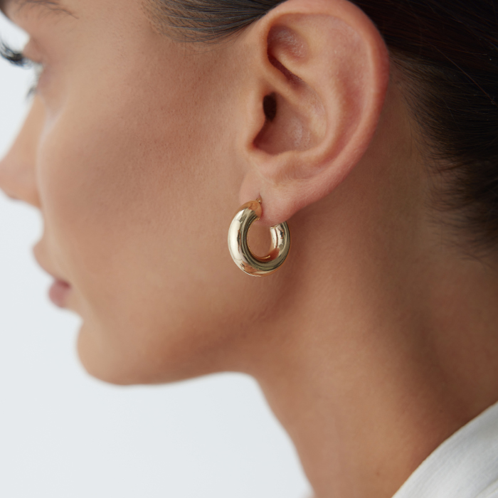 Small 6mm Bombe Halka Küpe - Tuana