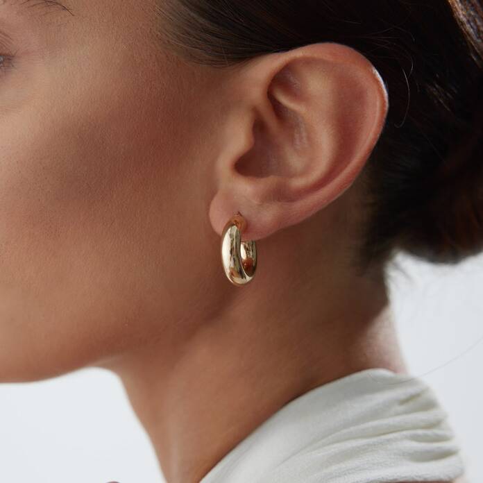 Small 6mm Bombe Halka Küpe - 2