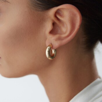 Small 6mm Bombe Halka Küpe - 3