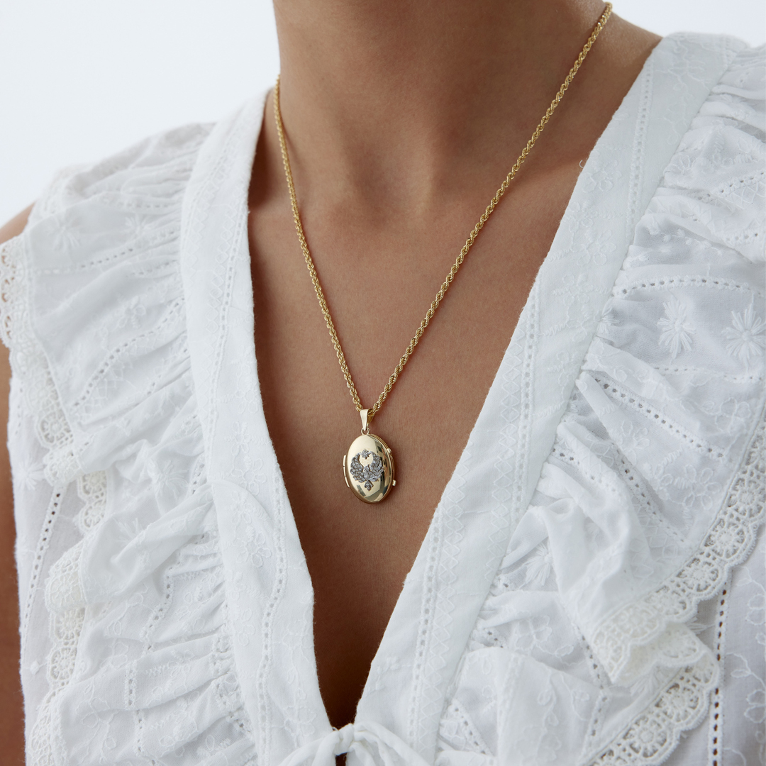 Small Anka Kuşu Kapaklı Kolye - 2