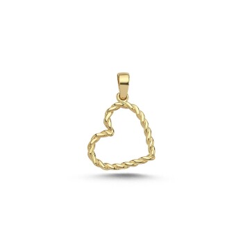 Small Burgu Kalp Kolye Ucu - Koçak