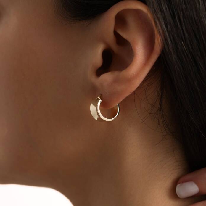 Small Mona Kesme Halka Küpe - 2