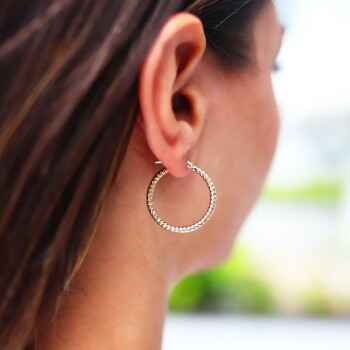 Small Piramit Halka Küpe - Tuana