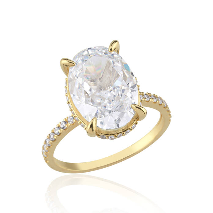 Sole Yarımtur Tektaş Yüzük - 4