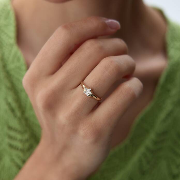 Şovalye Yıldız Mini Yüzük - 1