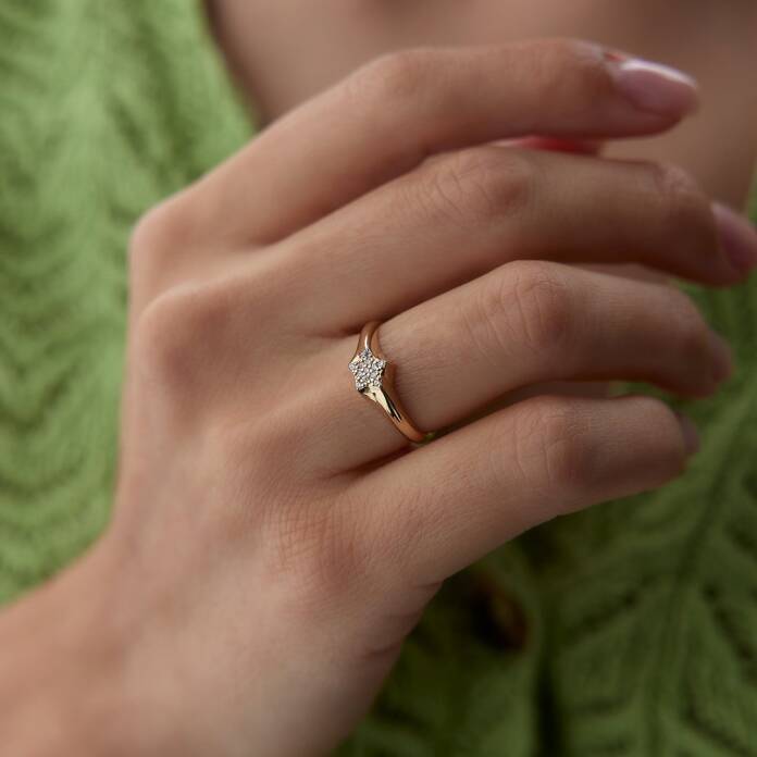 Şovalye Yıldız Mini Yüzük - 3