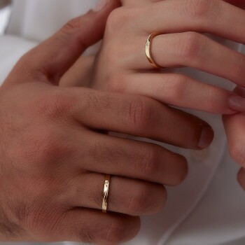 Spiral Çift Alyans - Tülay Alyans