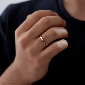 Spiral Erkek Alyans - Tülay Alyans