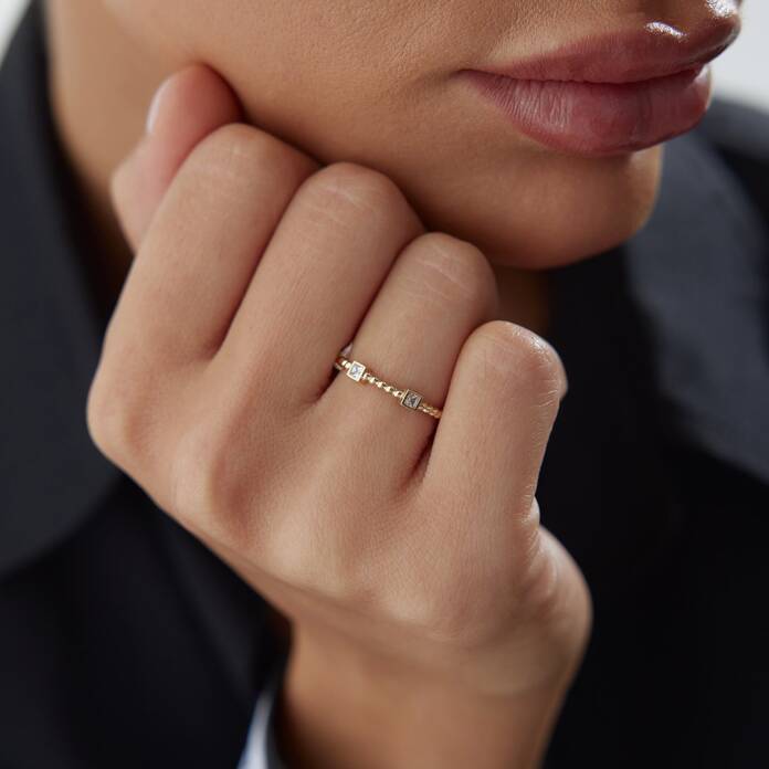 Square Burgu Yüzük - 1