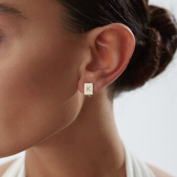 Square Plaka Küpe - Alen (1)