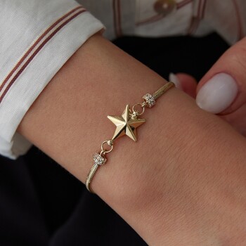 Star Balık Sırtı Zincir Bileklik - Koçak