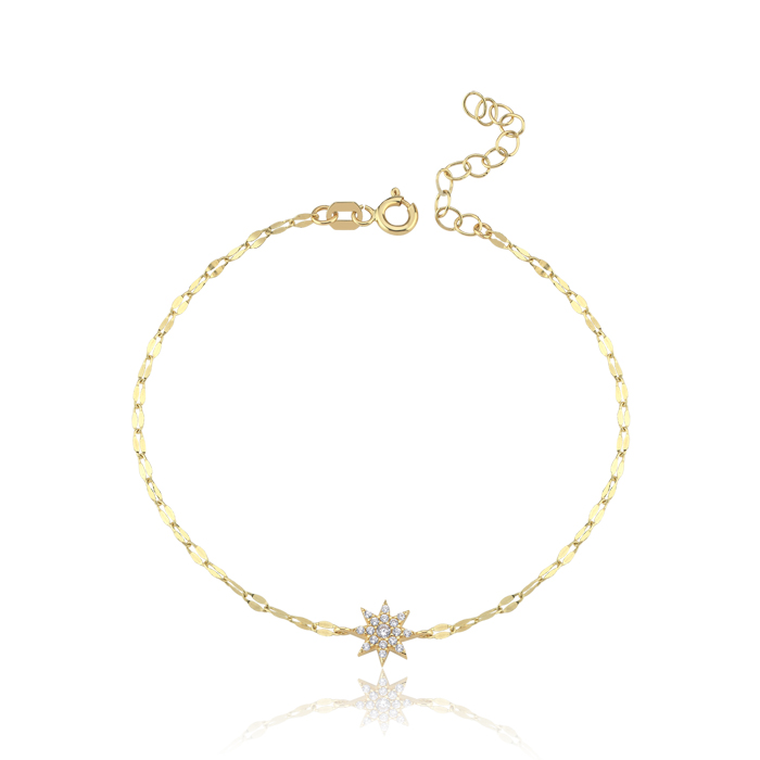 Star Bumerang Altın Zincir - Rayna